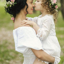 Load image into Gallery viewer, Luxury Modern Matching Flower Headband Lovely Newborn Headband Flower Crown Wreath for Mother and Kids