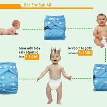 Load image into Gallery viewer, Modern Luxury Printed Washable Real Cloth Pocket Nappy,3 nappies/diapers Set For Girls and Boys Baby In Elegant Style