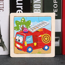 Load image into Gallery viewer, 10pcs Of Wood Puzzle Baby Young Children Early Lessons Learned Intelligence Cartoon Animal Puzzle Wooden Toys Education Puzzles