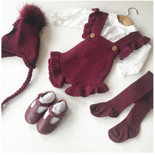 Load image into Gallery viewer, Baby Girl Knitted Clothes Rompers Jumpsuit Cotton Infant Baby Girl Romper In Retro Style For Girls