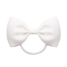 Load image into Gallery viewer, Luxury Handamde Small Baby Elastic Rubber band Head rope Mini Solid Ribbon Bow Tie For Girls Hair Accessories