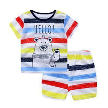 Load image into Gallery viewer, Modern Baby Short Sleeve Clothing Set For Boys And Girls Cotton Underwear SuitSummer Pajamas for Kids