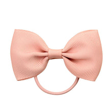Load image into Gallery viewer, Luxury Handamde Small Baby Elastic Rubber band Head rope Mini Solid Ribbon Bow Tie For Girls Hair Accessories