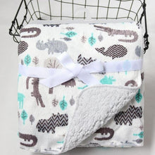 Load image into Gallery viewer, Baby Blankets New Layer Coral Fleece Infant Swaddle Wrap Owl Printed Newborn Baby Bedding Blanket