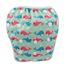 Load image into Gallery viewer, Baby Swimming Waterproof Adjustable Reusable Washable Cloth Pool Pant Diaper Cover