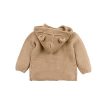 Load image into Gallery viewer, Winter Hooded Knitted Long Sleeve Sweaters For Newborn Babies