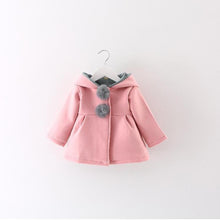 Load image into Gallery viewer, Newborn Girls Coat Autumn Spring Jacket Rabbit long Ear Hoodies Cotton Outerwear Children Clothes