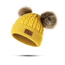Load image into Gallery viewer, Luxury Baby Hat Pompon Hat Knitted Cute Cap For Girls & Boys Casual Solid Color Girls Baby Style In Great New Modern Trend Design