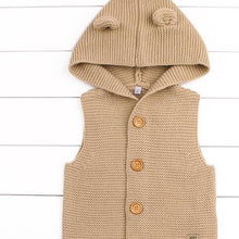 Load image into Gallery viewer, Winter Hooded Knitted Long Sleeve Sweaters For Newborn Babies