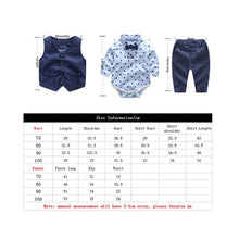 Load image into Gallery viewer, Luxury Modern Outfit Autumn Fashion Baby Boys Gentleman Bow Tie Rompers Pants Suit Baby Set For Celebrations