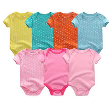 Load image into Gallery viewer, Unisex Newborn Baby Rompers Clothing Infant Jumpsuits 100%Cotton Children 7Pcs/Lot Set for Girls and Boys Jumpsuits For Kids