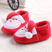 Load image into Gallery viewer, Unisex Baby Shoes Baby Boys Girls Winter Warm Santa Claus First Walkers Cute Christmas Baby Boots