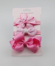 Load image into Gallery viewer, Handmade Vintage Retro Baby Elastic flower Headband Bowknot Hairband Toddler Infants For Baby