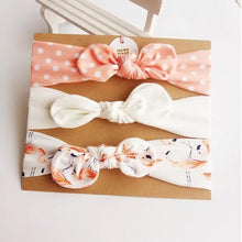Load image into Gallery viewer, Modern Handamde Luxury Set Baby Girl Headband Bow For Newborn Babies Hair Band Elastic Accessories Cotton Headwear For Girls