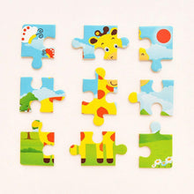 Load image into Gallery viewer, 10pcs Of Wood Puzzle Baby Young Children Early Lessons Learned Intelligence Cartoon Animal Puzzle Wooden Toys Education Puzzles