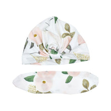 Load image into Gallery viewer, Cute Print baby Turban Caps For Infant Newborn Kids Stylish Cotton Flower Printed Cap for Toddlers In Elegant Modern Design
