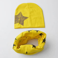 Load image into Gallery viewer, Winter Autumn Baby Hat Scarf Set Newborn Baby Bonnet Soft Cotton Warm Cap Kids Children With Scarf