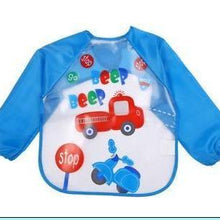 Load image into Gallery viewer, Waterproof Long Sleeve Girl Bibs Kids Burp Cloth Feeding Bib with Pocket Bib For Kids