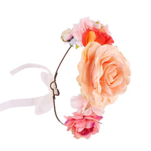 Load image into Gallery viewer, Luxury Handamde Mommy and Baby Flower Headband Large Flower Crown Mother Kids Flowers Headwear For Celebration
