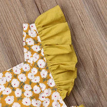 Load image into Gallery viewer, Luxury Modern Toddler Baby Girls Ruffles Romper Infant Newborn Baby Bow Jumpsuit Summer Flower Baby Girls Clothes Baby Costumes