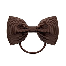 Load image into Gallery viewer, Luxury Handamde Small Baby Elastic Rubber band Head rope Mini Solid Ribbon Bow Tie For Girls Hair Accessories