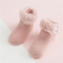 Load image into Gallery viewer, Winter Luxury Cozy Baby 3D Cartoon Embroidery Warm Thick Newborn Socks For Baby Girls and Boys In Elegant Comfortable Fashion Design