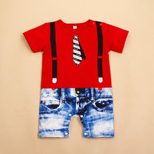Load image into Gallery viewer, Luxury Baby Rompers Summer Style Baby Boy Girl Clothing Newborn Infant Short Sleeve Clothes Suit For Boys 1st Birthday