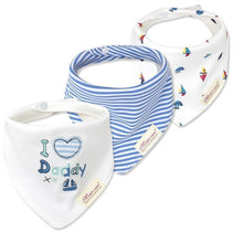 Load image into Gallery viewer, Moder 3PCS Baby Bibs Bandanna Lot Cotton Multi-style Triangle Cartoon For Infant Boys And Girls