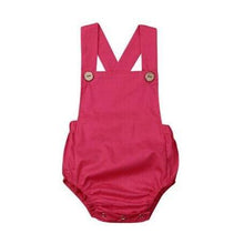 Load image into Gallery viewer, Newborn Infant Baby Boy/Girl Bodysuit Summer Button Jumpsuit Striped Casual Sleeveless Backless Solid Outfits Clothes for Girls