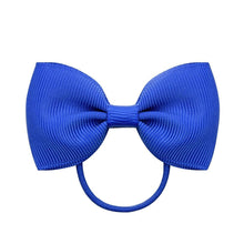 Load image into Gallery viewer, Luxury Handamde Small Baby Elastic Rubber band Head rope Mini Solid Ribbon Bow Tie For Girls Hair Accessories