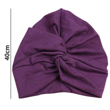 Load image into Gallery viewer, Baby Hat Cotton Soft Turban Knot Girl Summer Hat Bohemian style Kids Newborn Cap for Baby Girls