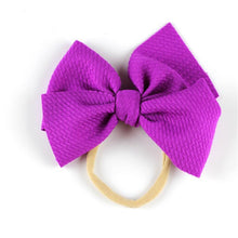 Load image into Gallery viewer, Modern New Headband with Messy Bow Baby Girls Hairbows Infant Solid Large Bow Turban Headwrap Newborn Bow For Girls