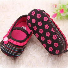 Load image into Gallery viewer, Baby Shoes Flower Ruffled First Walkers Toddler Soft Sole Patchwork Kids Comfortable Pre Walkers Shoe