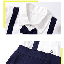 Load image into Gallery viewer, Modern Luxury New Born Baby Summer Gentleman Rompers for Baby Boys Cotton Jumpsuit 0-12M