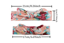 Load image into Gallery viewer, Mother & Baby Headband for Girl Bow Hairband Floral Elastic Hair Bands Parent-Child Turban Hair Accessories Bow For Mother and daughter