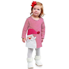 Load image into Gallery viewer, Baby Girl Princess Dress Toddler Kids Stripe Christmas Cartoon Deer Outfits Unique Design