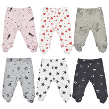 Load image into Gallery viewer, Baby Trousers 0-18 Month Cotton Cute Printed Spring Autumn Unisex Casual Footed Baby Boys Pant Infant Girl Pants Newborn Trouser