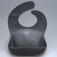 Load image into Gallery viewer, Newborns Solid Silicone Baby Feeding Bibs Burp Cloths Fashionable Breastplate Baby Stuff For Kids