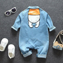 Load image into Gallery viewer, Modern Baby Newborn Jeans Style Romper and Jumpsuit Cartoon Jumpsuit Baby Boy Clothes