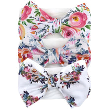 Load image into Gallery viewer, Modern Luxury Elegant Baby Girls Headband Turban Photography Props Baby Hair Accessories Bow 3 Pcs Set For Girls Baby