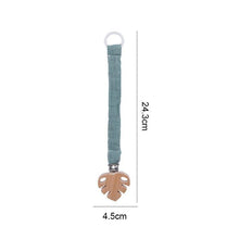 Load image into Gallery viewer, Handmade Modern Unique Baby Pacifier Chain Clip Cotton Cloth Plush Animal Toys Soother Nipples Holder For Baby