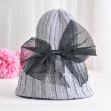 Load image into Gallery viewer, Modern Trend Big Bows Knitted Baby Girl Hat Cap Warm Kids baby winter Hat For Girls