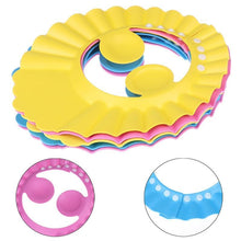 Load image into Gallery viewer, Shampoo Cap Sheild Durable Baby Bath Visor Hat Adjustable Baby Shower Protect Eye Water-proof For Kids