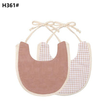Load image into Gallery viewer, Infant Baby Bib Kid Toddler Dinner Feeding Tassel Double-side Cotton Linen Burp Cloths Saliva Towel For Baby