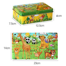 Load image into Gallery viewer, New 60 Pieces Wooden Puzzle Kids Toy Cartoon Animal Wooden Puzzles Child Early Educational Learning Toys for Christmas Gift