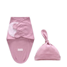 Load image into Gallery viewer, Newborn Wrapping Swaddle Baby Envelop Wrap Blanket Baby Hat Sleeping Bag Set Sleep Bag