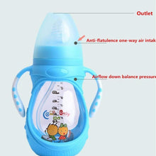 Load image into Gallery viewer, Infant Food Silicone Glass Feeding Bottle For Baby Feeding Bottle Children Drink Water to Feed Glass For Baby
