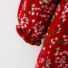 Load image into Gallery viewer, Modern Retro Girl Dress For Winter Newborn Infant Dress Fashion Cute Cotton Floral Bow baby Party Dress