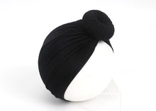 Load image into Gallery viewer, Newborn Toddler Kids Turban Cotton Beanie Hat Winter Cap Knot Solid Soft Sleeping Caps For Kids