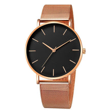 Load image into Gallery viewer, STEVVEX Women Watch Rose Gold Style Women's Mesh Belt ultra-thin Fashion para Luxury Wrist Watches For Women and Girls